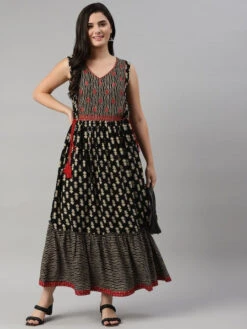 Ethnic Motif Printed A-Line Kurti