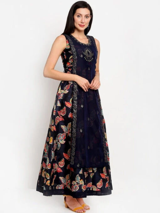 Floral Printed Ethnic Kurti - Image 3