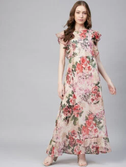 Floral Chiffon Kurti