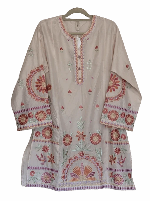 Embroidery On Lawn Kurti