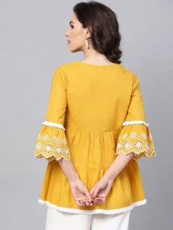 Schiffli Embroidered Cotton Kurti -Harmony Shop Kurti Dress KP103D 1