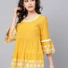 Schiffli Embroidered Cotton Kurti -Harmony Shop Kurti Dress KP103D 4