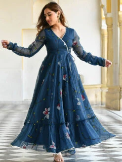 Floral Printed Wrap Kurti