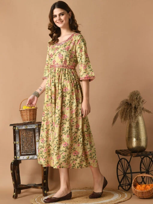 Mirror Work Anarkali Kurti - Image 5