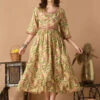 Mirror Work Anarkali Kurti