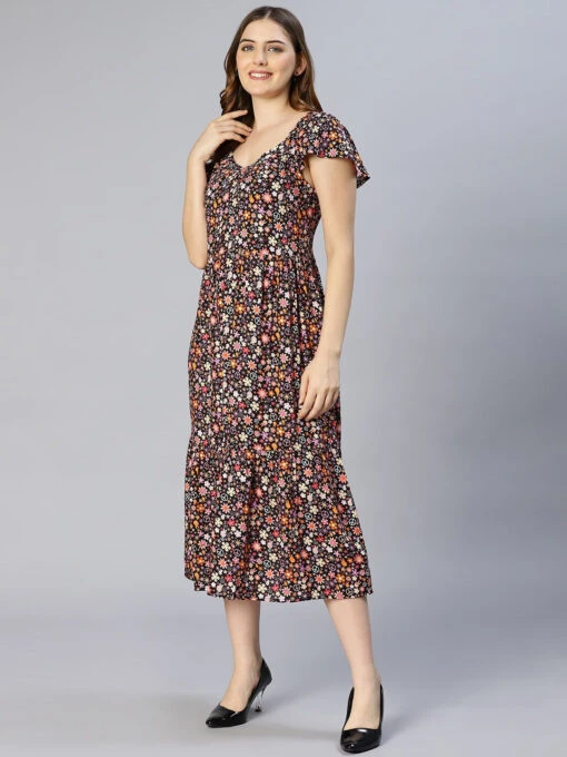 Floral Crepe Kurti - Image 5