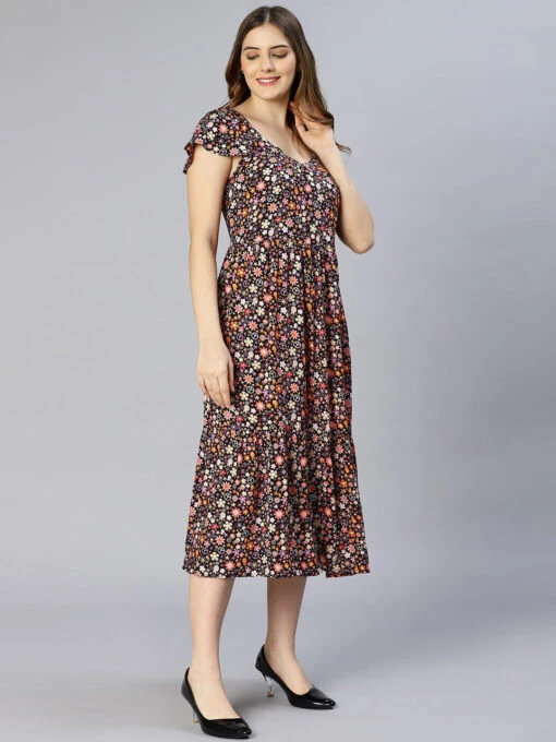 Floral Crepe Kurti - Image 2