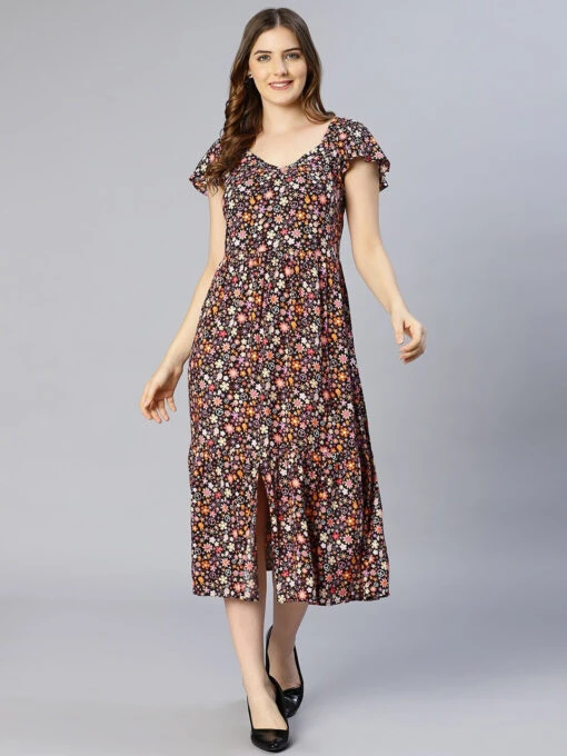 Floral Crepe Kurti - Image 4