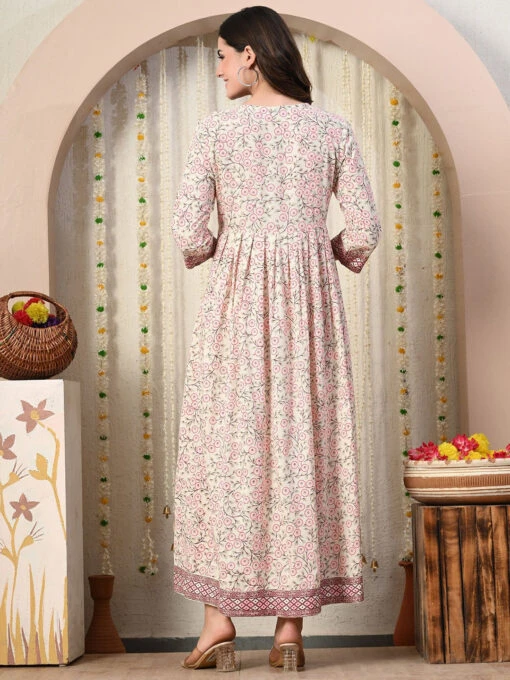 Floral Print Anarkali Kurti - Image 4