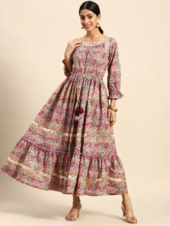 Puff Sleeves Embellished Kurti