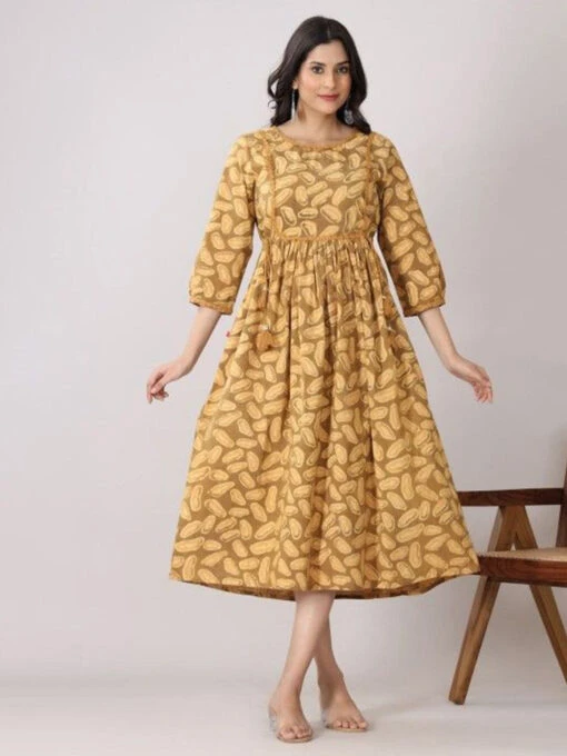 Print A-Line Kurti