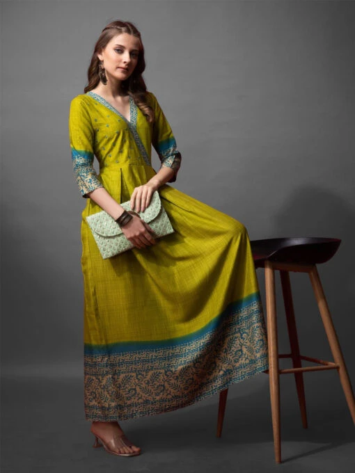 Printed Wrap Kurti - Image 5
