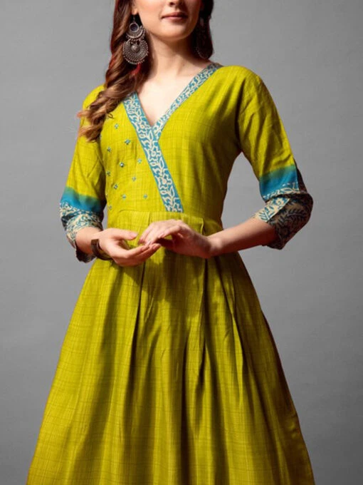 Printed Wrap Kurti - Image 2