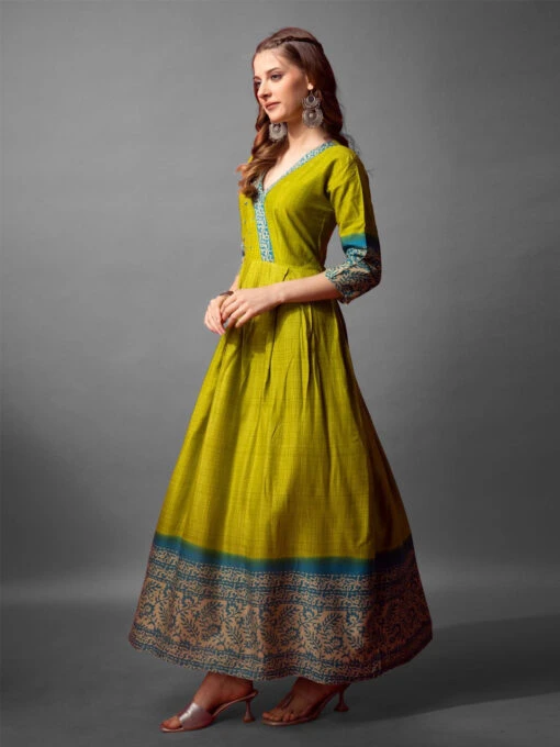 Printed Wrap Kurti - Image 3