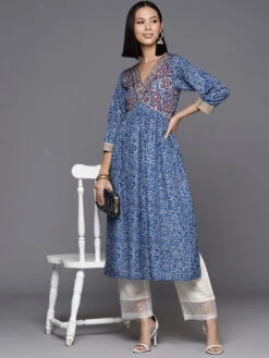 Floral Printed Anarkali Kurti -Harmony Shop Kurti K135A 2