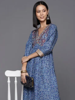 Floral Printed Anarkali Kurti -Harmony Shop Kurti K135A 3