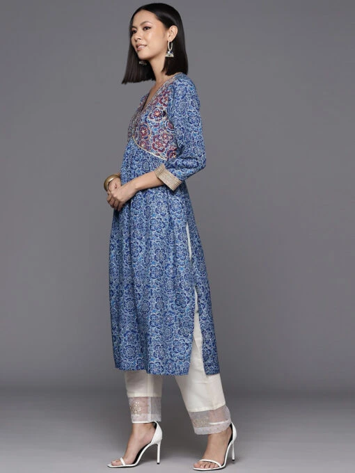 Floral Printed Anarkali Kurti - Image 5