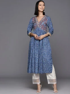 Floral Printed Anarkali Kurti