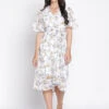 Floral Printed V-Neck Kurti