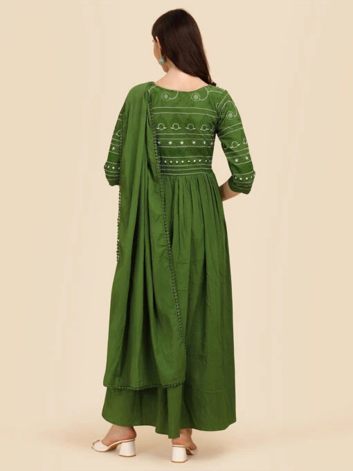 Embroidered Fit & Flare Kurti - Image 5