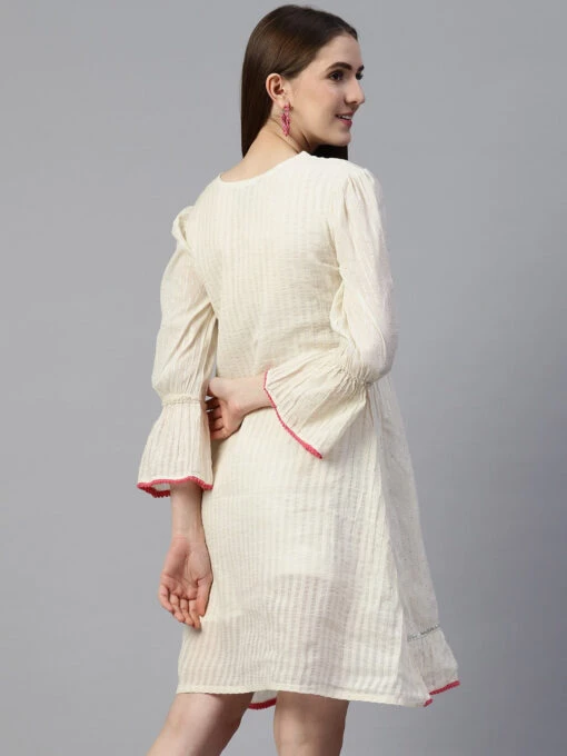 Floral Embroidered Kurti - Image 4