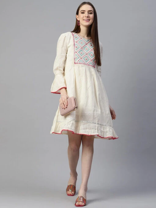 Floral Embroidered Kurti