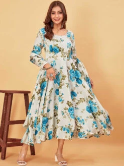 Floral Fit & Flare Kurti