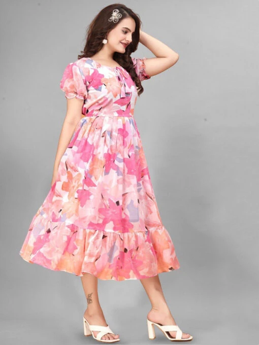 Tie-up Neck Kurti - Image 2
