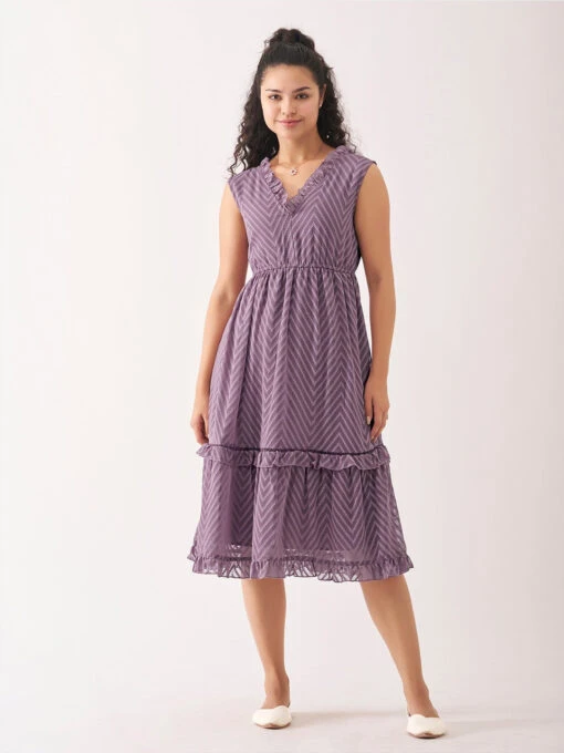 V-Neck Crepe Kurti - Image 4
