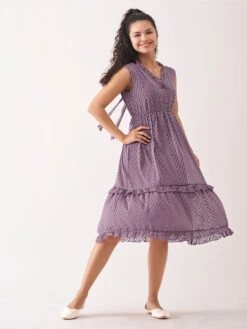 V-Neck Crepe Kurti -Harmony Shop Kurti K138C 6