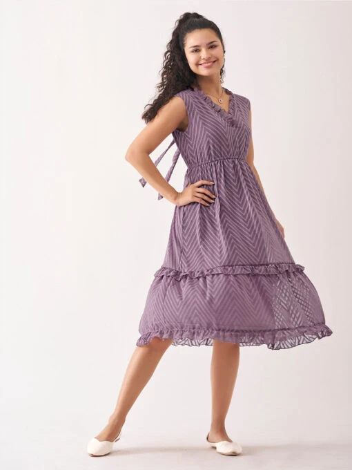 V-Neck Crepe Kurti - Image 5