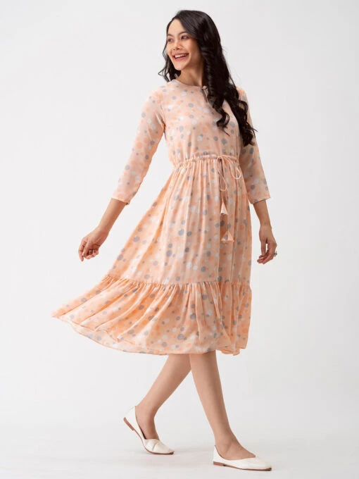 Polka Dots Floral Kurti - Image 2