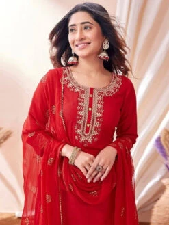 Embroidered Sequinne Kurta Set -Harmony Shop Kurti Set K140F 4
