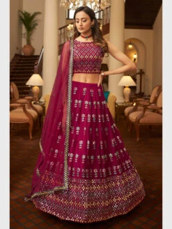 Embroidery On Georgette & Net -Harmony Shop Lehenga Choli L040C 2