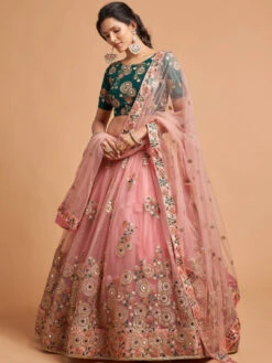 Soft Net Embroidery -Harmony Shop Lehenga Choli L051K 3