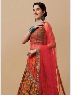 Art Silk & Net -Harmony Shop Lehenga Choli L056D 4