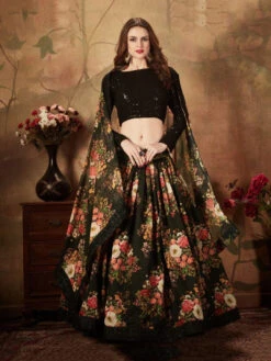 Organza & Silk Embroidery -Harmony Shop Lehenga Choli L059E 2