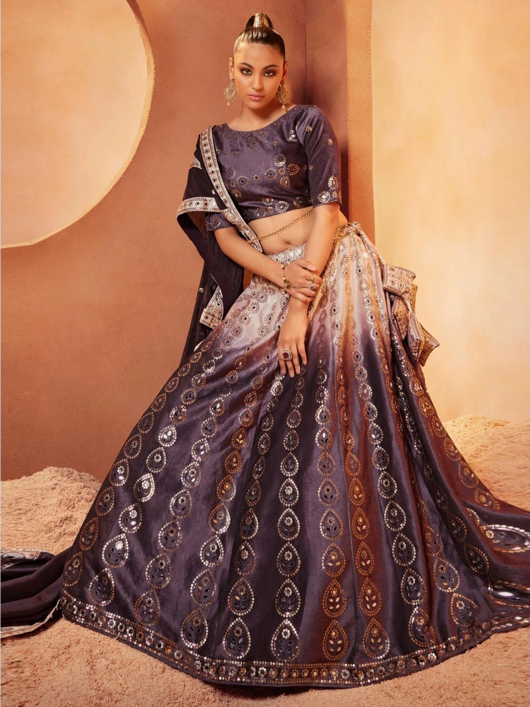 Velvet Sequins Embroidery