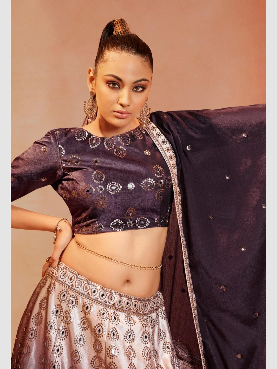 Velvet Sequins Embroidery - Image 3