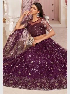 Soft Net Sequins -Harmony Shop Lehenga Choli L067D 5