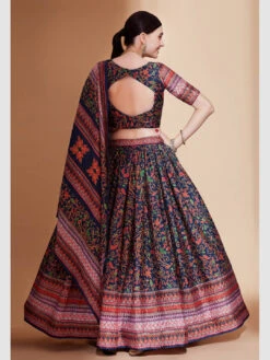 Digital Printed Chinon Chiffon -Harmony Shop Lehenga Choli L068A 2