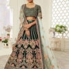 Velvet Net Embroidery -Harmony Shop Lehenga Choli L080J 4