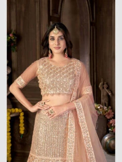 Embroidered Net -Harmony Shop Lehenga Choli L084D 3