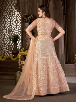 Embroidered Net -Harmony Shop Lehenga Choli L084D 4