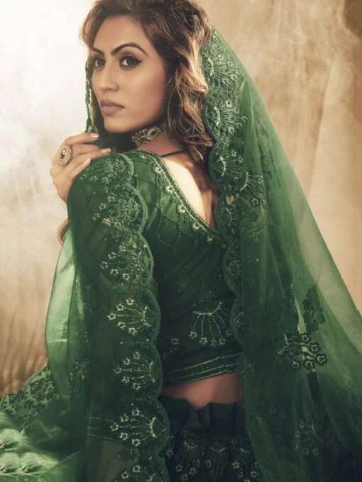 Embroidered Net & Silk Satin - Image 3