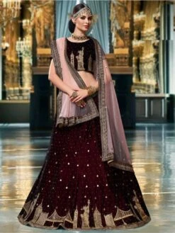 Velvet And Net Embroidery