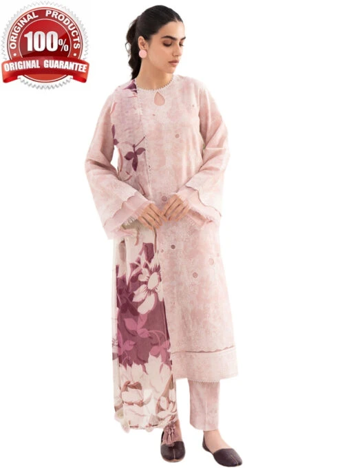 Digital Printed Embroidered Lawn - Image 2