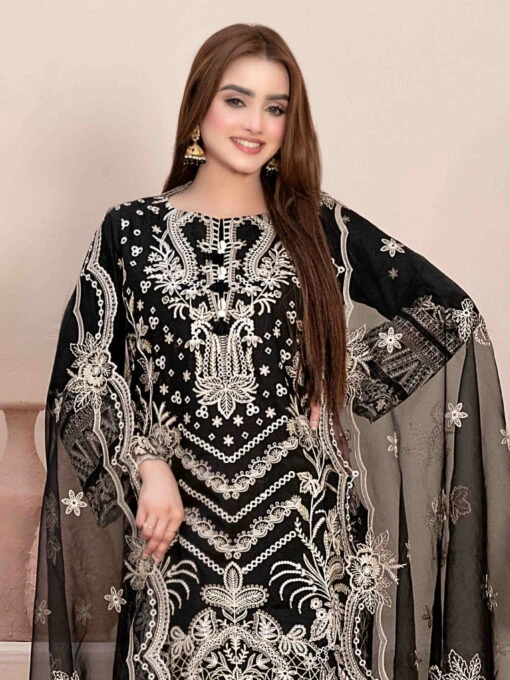 Embroidered Lawn Jacquard - Image 4