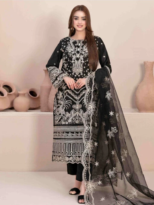 Embroidered Lawn Jacquard