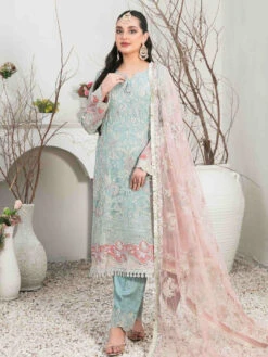 Embroidered Chiffon Viscose -Harmony Shop Pakistani Dress C1164G 4
